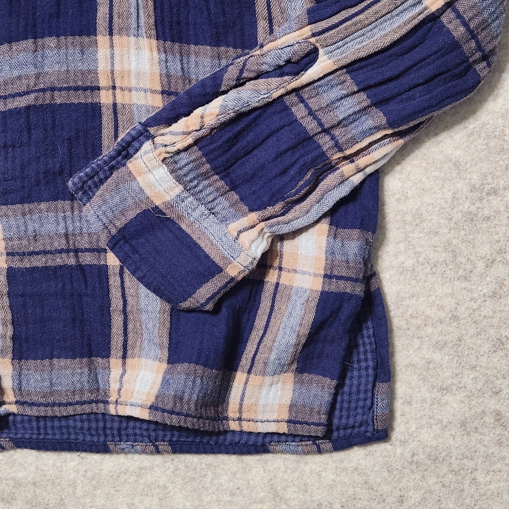 Aerie Womens‎ Flannel Shirt Small Plaid Long Sleeve Button Up Casual Top - Picture 3 of 8